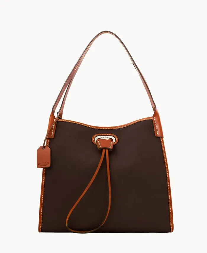 Dooney and Bourke Oncour Cabriolet Small Full Up Brown WomenMen Shoulder Bags Dooney and Bourke Oncour Cabriolet Small Full Up Brown WomenMen Shoulder Bags