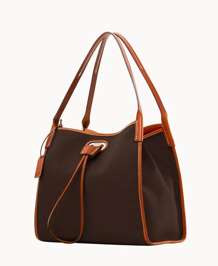 Dooney and Bourke Oncour Cabriolet Small Full Up Brown WomenMen Shoulder Bags Dooney and Bourke Oncour Cabriolet Small Full Up Brown WomenMen Shoulder Bags
