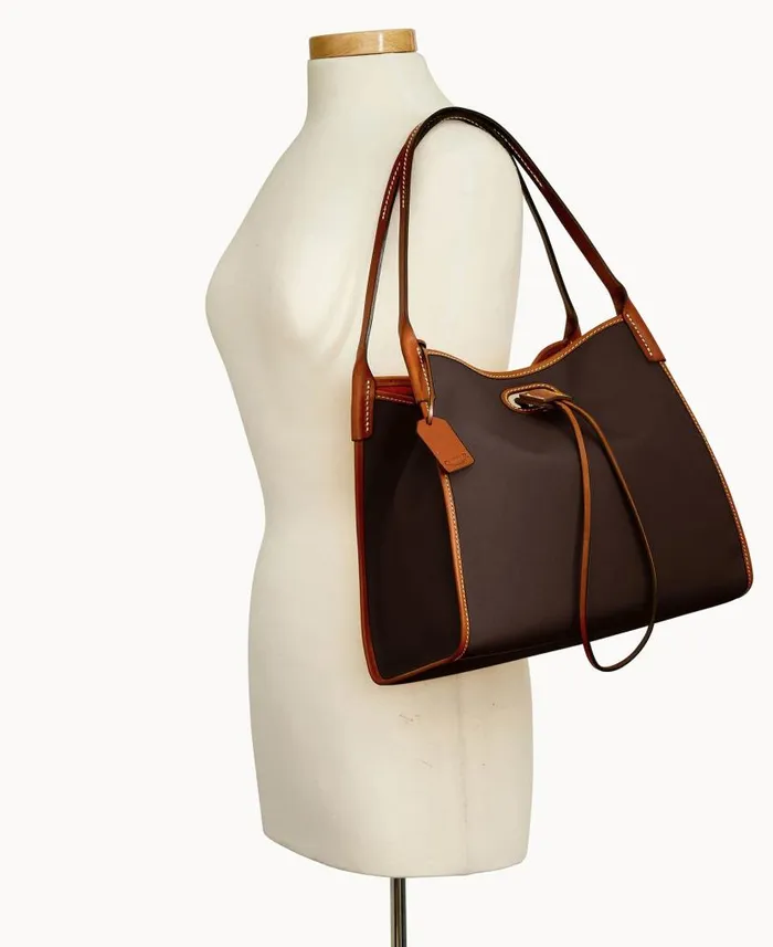 Dooney and Bourke Oncour Cabriolet Small Full Up Brown WomenMen Shoulder Bags Dooney and Bourke Oncour Cabriolet Small Full Up Brown WomenMen Shoulder Bags