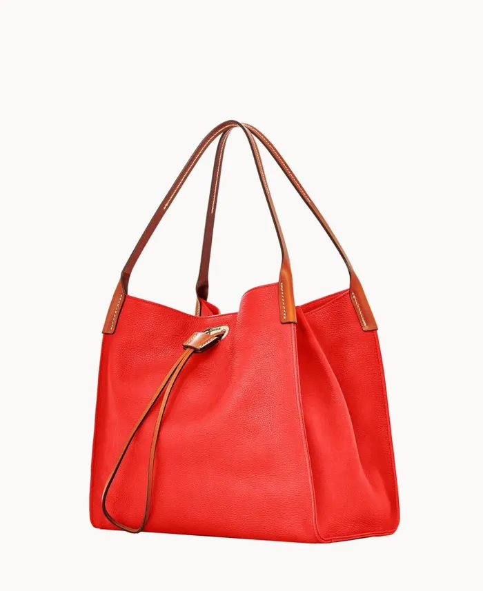 Dooney and Bourke Oncour Roux Pebble Full Up Red WomenMen Shoulder Bags