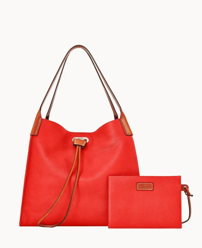 Dooney and Bourke Oncour Roux Pebble Full Up Red WomenMen Shoulder Bags