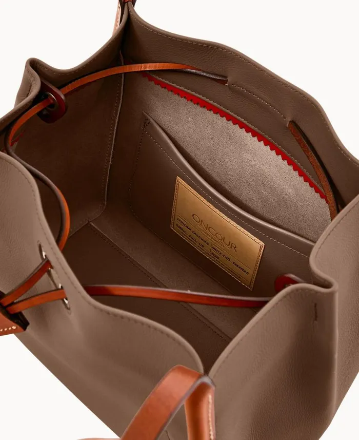 Dooney and Bourke Oncour Twist Small Full Up Dark Taupe WomenMen Shoulder Bags Dooney and Bourke Oncour Twist Small Full Up Dark Taupe WomenMen Shoulder Bags