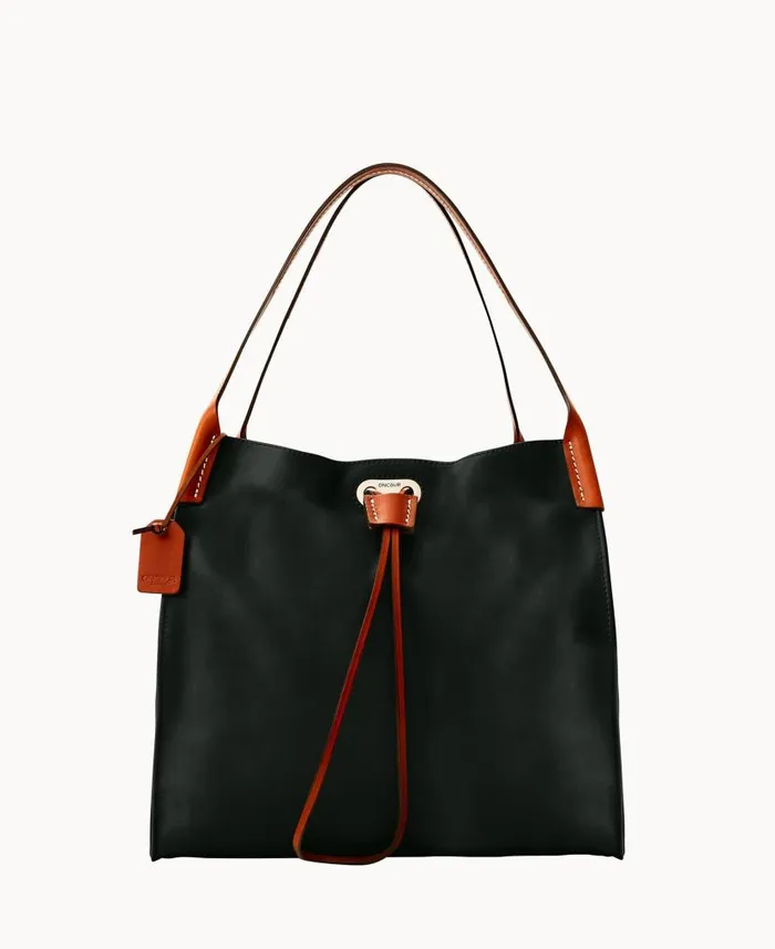 Dooney and Bourke Oncour Victoria Full Up Black WomenMen Shoulder Bags