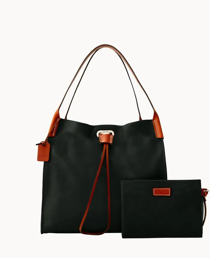 Dooney and Bourke Oncour Victoria Full Up Black WomenMen Shoulder Bags