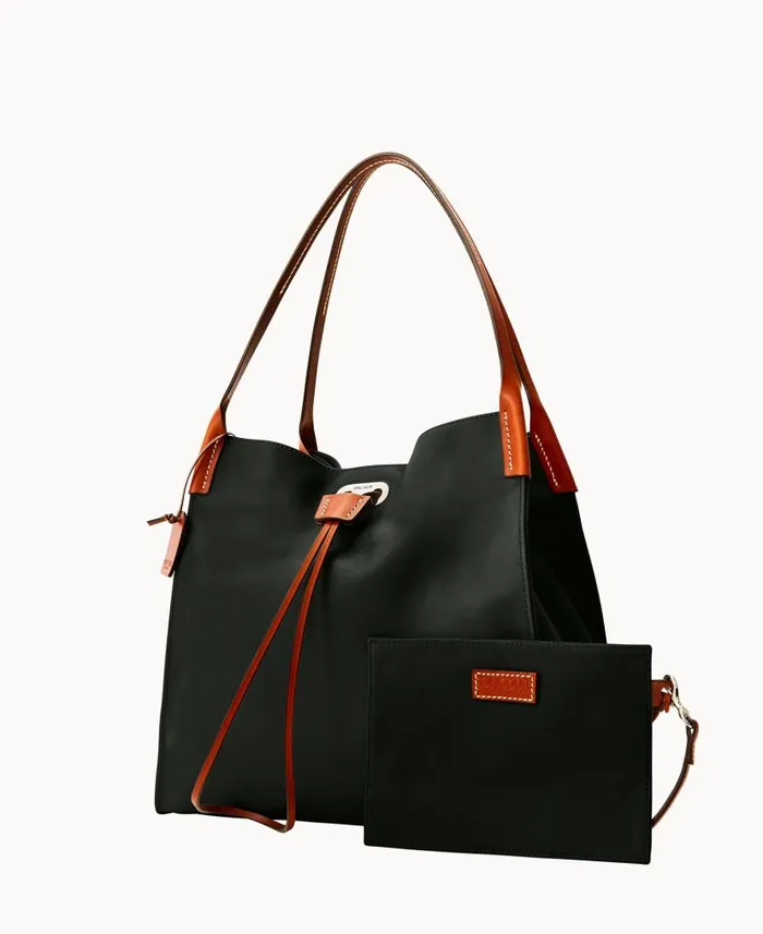 Dooney and Bourke Oncour Victoria Full Up Black WomenMen Shoulder Bags
