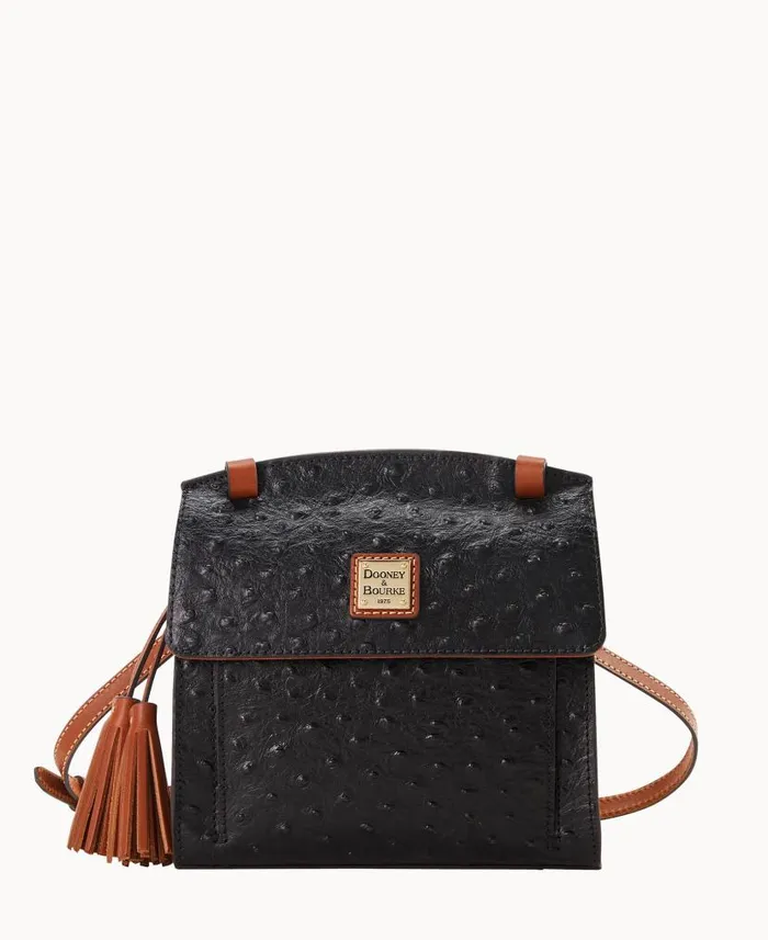 Dooney and Bourke Ostrich Crossbody Black WomenMen Crossbodies