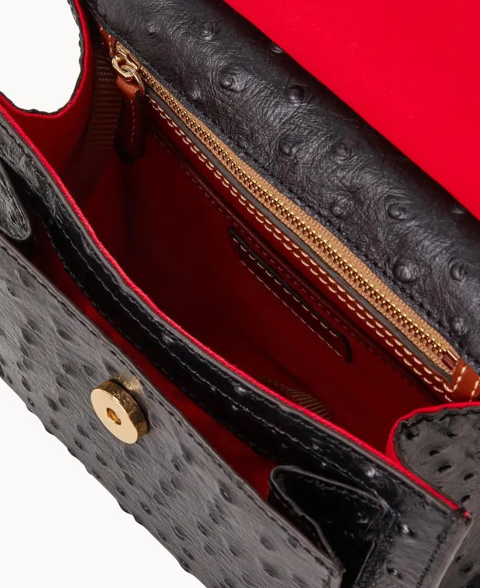 Dooney and Bourke Ostrich Crossbody Black WomenMen Crossbodies