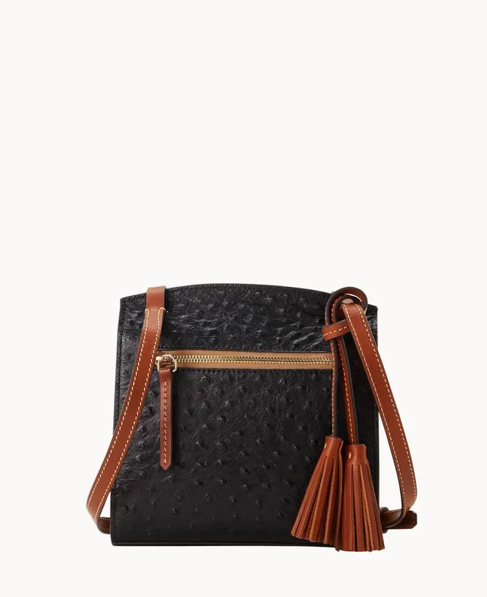 Dooney and Bourke Ostrich Crossbody Black WomenMen Crossbodies