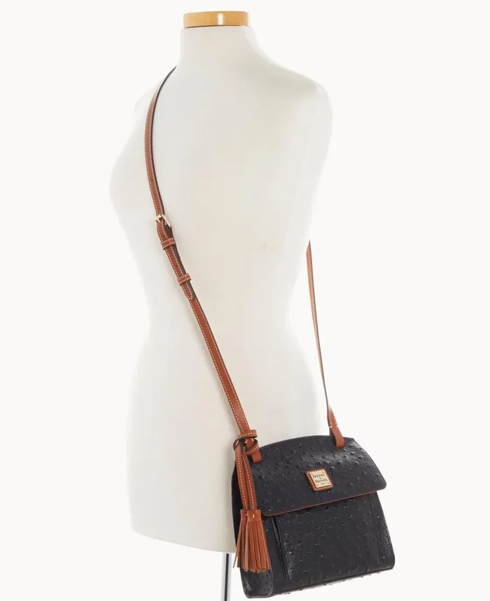 Dooney and Bourke Ostrich Crossbody Black WomenMen Crossbodies
