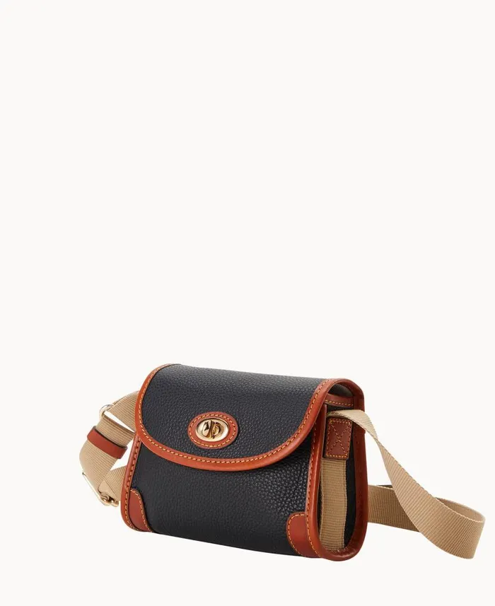 Dooney and Bourke Pebble Grain 18 Crossbody Black WomenMen Crossbodies