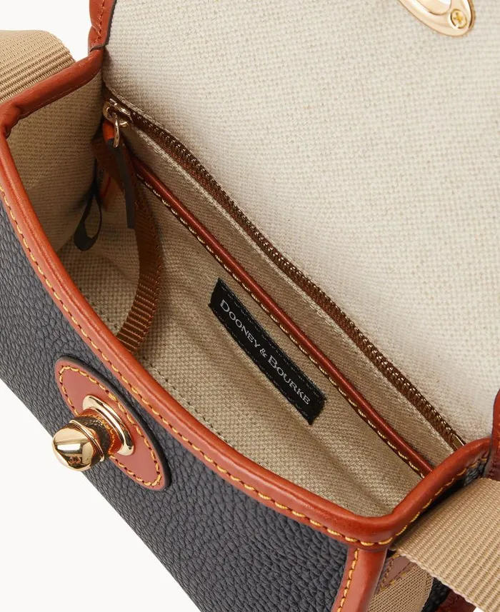 Dooney and Bourke Pebble Grain 18 Crossbody Black WomenMen Crossbodies