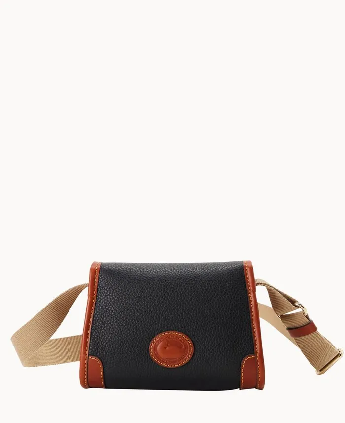 Dooney and Bourke Pebble Grain 18 Crossbody Black WomenMen Crossbodies