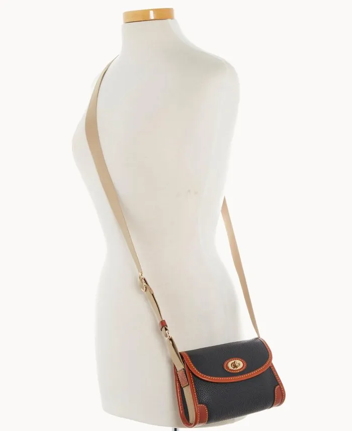 Dooney and Bourke Pebble Grain 18 Crossbody Black WomenMen Crossbodies