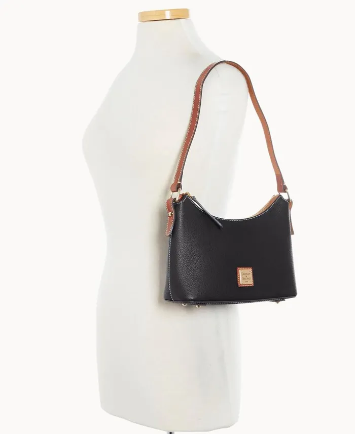 Dooney and Bourke Pebble Grain Baguette Black WomenMen Shoulder Bags