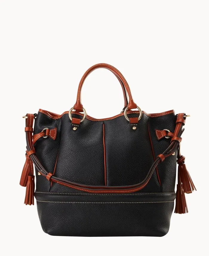 Dooney and Bourke Pebble Grain Buckley Bag Black WomenMen Satchels