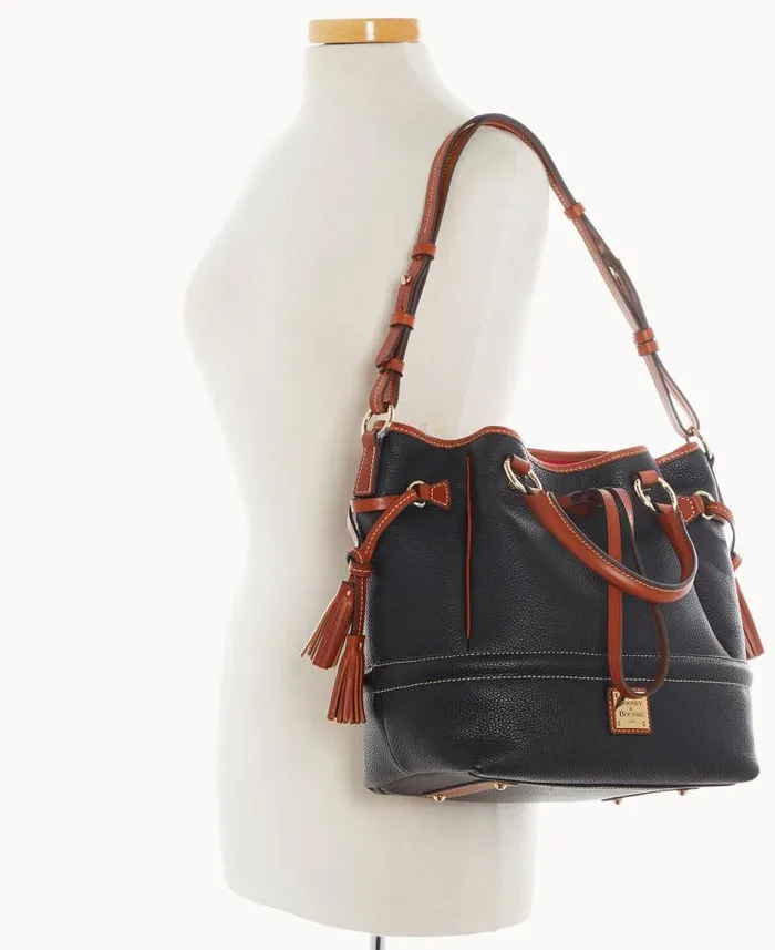 Dooney and Bourke Pebble Grain Buckley Bag Black WomenMen Satchels