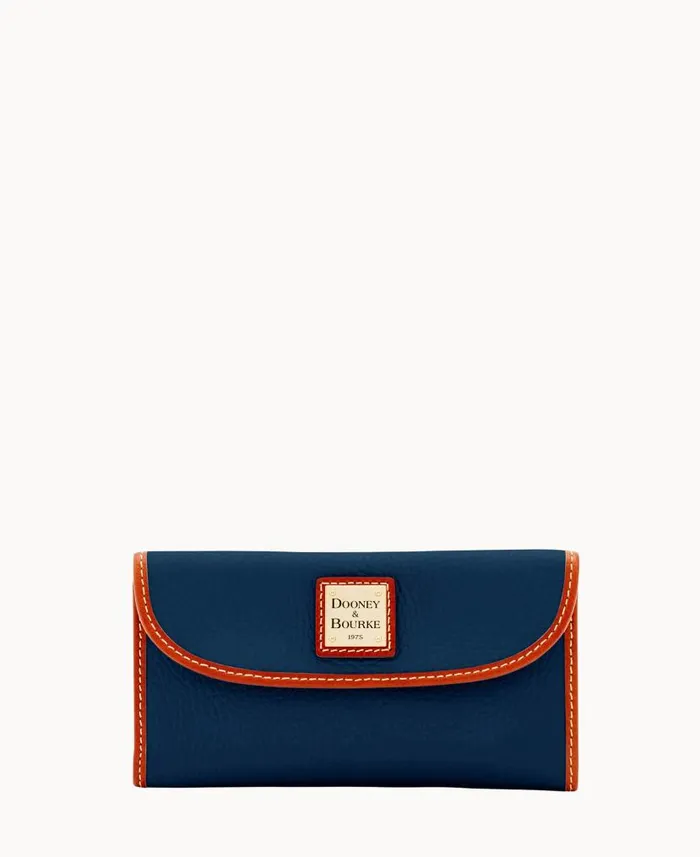 Dooney and Bourke Pebble Grain Continental Clutch Midnight Blue WomenMen Wallets Dooney and Bourke Pebble Grain Continental Clutch Midnight Blue WomenMen Wallets