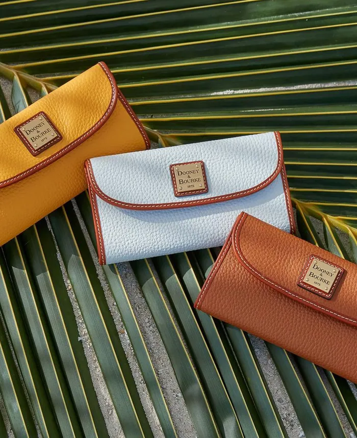 Dooney and Bourke Pebble Grain Continental Clutch Midnight Blue WomenMen Wallets Dooney and Bourke Pebble Grain Continental Clutch Midnight Blue WomenMen Wallets