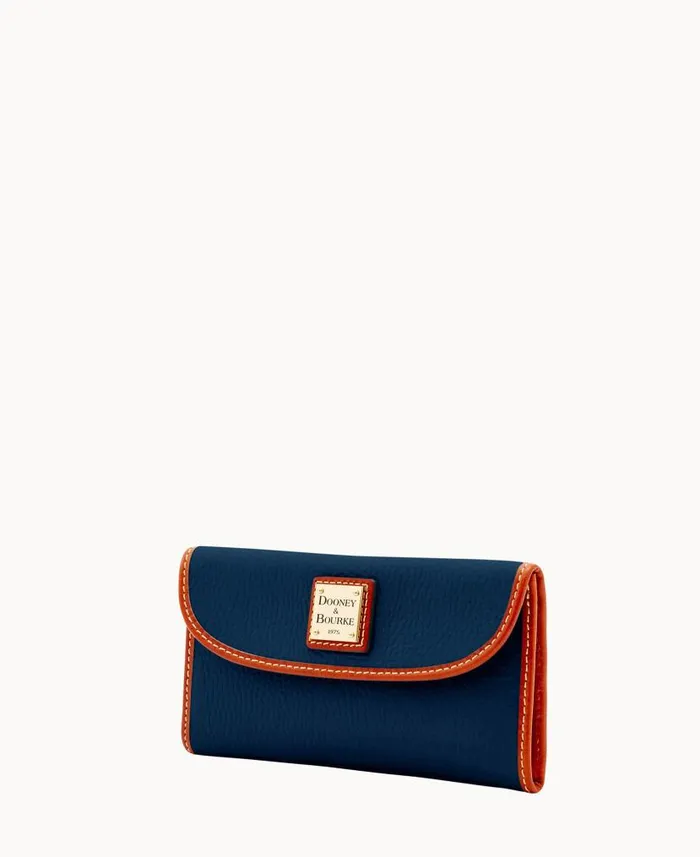 Dooney and Bourke Pebble Grain Continental Clutch Midnight Blue WomenMen Wallets Dooney and Bourke Pebble Grain Continental Clutch Midnight Blue WomenMen Wallets