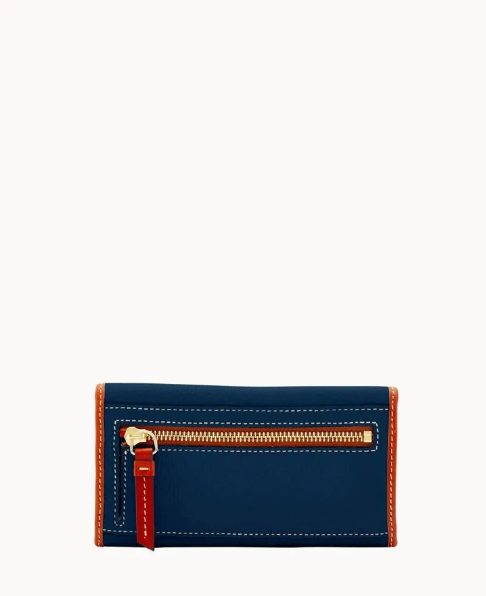 Dooney and Bourke Pebble Grain Continental Clutch Midnight Blue WomenMen Wallets Dooney and Bourke Pebble Grain Continental Clutch Midnight Blue WomenMen Wallets