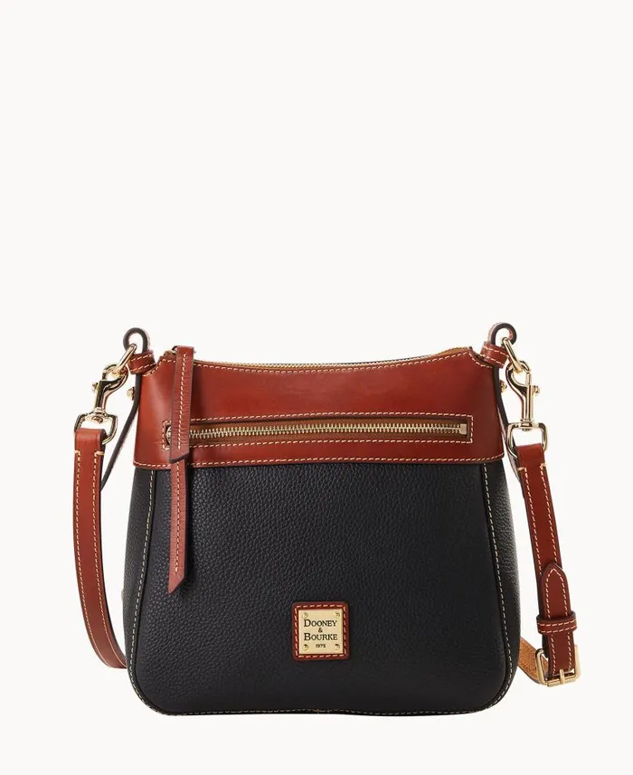 Dooney and Bourke Pebble Grain Crossbody 25 Black WomenMen Crossbodies