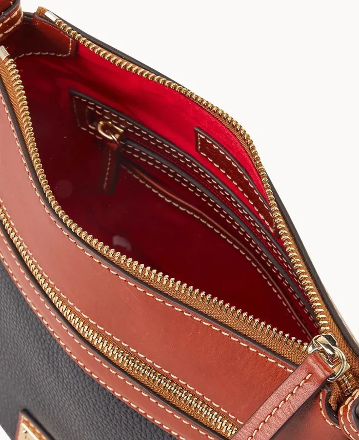 Dooney and Bourke Pebble Grain Crossbody 25 Black WomenMen Crossbodies