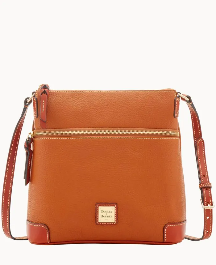Dooney and Bourke Pebble Grain Crossbody Caramel WomenMen Crossbodies
