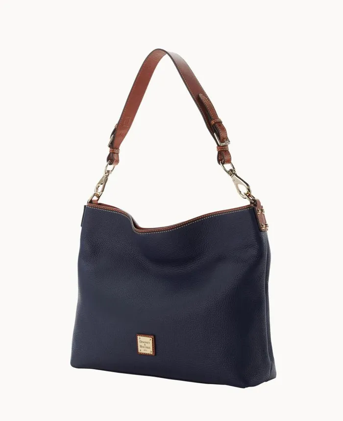 Dooney and Bourke Pebble Grain Extra Large Courtney Sac Midnight Blue WomenMen Shoulder Bags Dooney and Bourke Pebble Grain Extra Large Courtney Sac Midnight Blue WomenMen Shoulder Bags