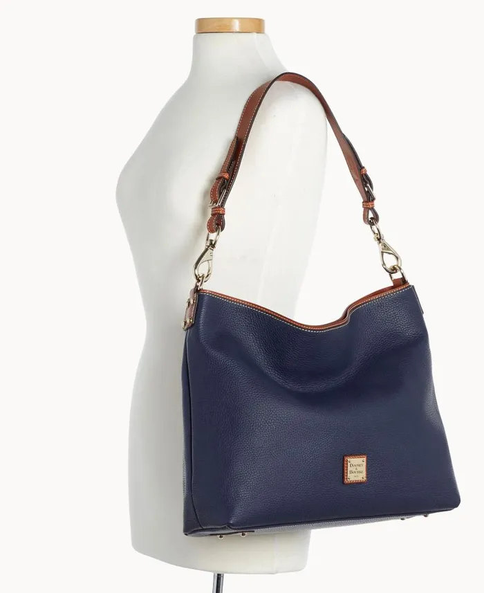 Dooney and Bourke Pebble Grain Extra Large Courtney Sac Midnight Blue WomenMen Shoulder Bags Dooney and Bourke Pebble Grain Extra Large Courtney Sac Midnight Blue WomenMen Shoulder Bags