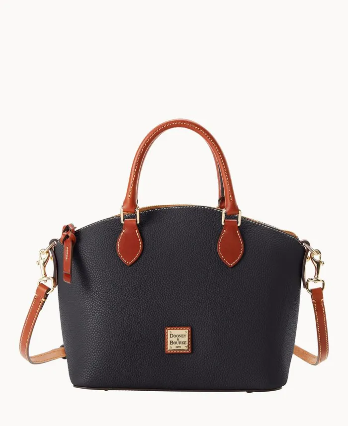 Dooney and Bourke Pebble Grain Geena Satchel Black WomenMen Satchels