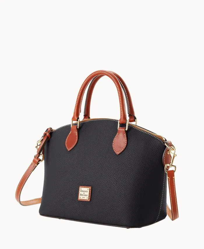 Dooney and Bourke Pebble Grain Geena Satchel Black WomenMen Satchels