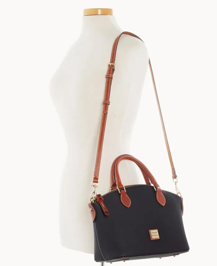 Dooney and Bourke Pebble Grain Geena Satchel Black WomenMen Satchels