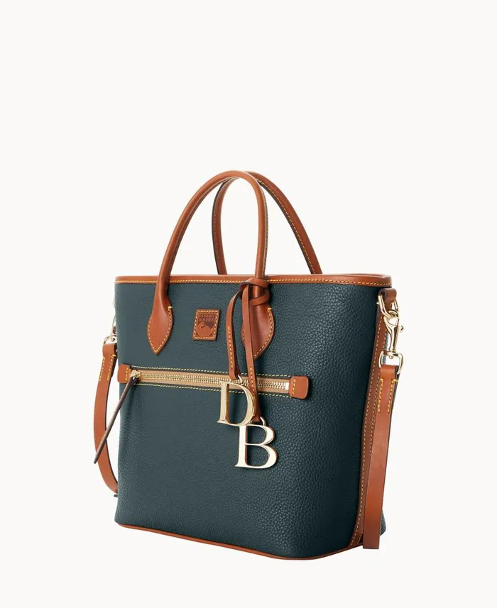 Dooney and Bourke Pebble Grain Handle Tote Forest WomenMen Totes