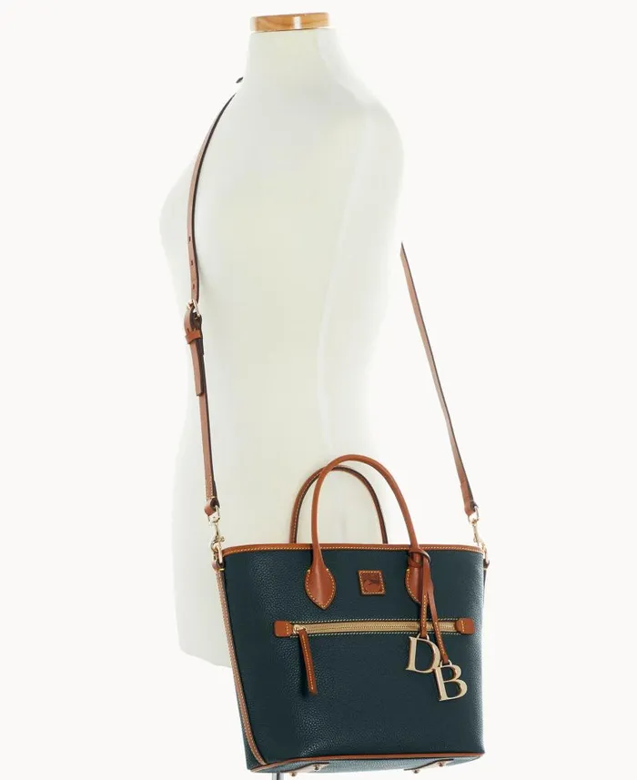 Dooney and Bourke Pebble Grain Handle Tote Forest WomenMen Totes
