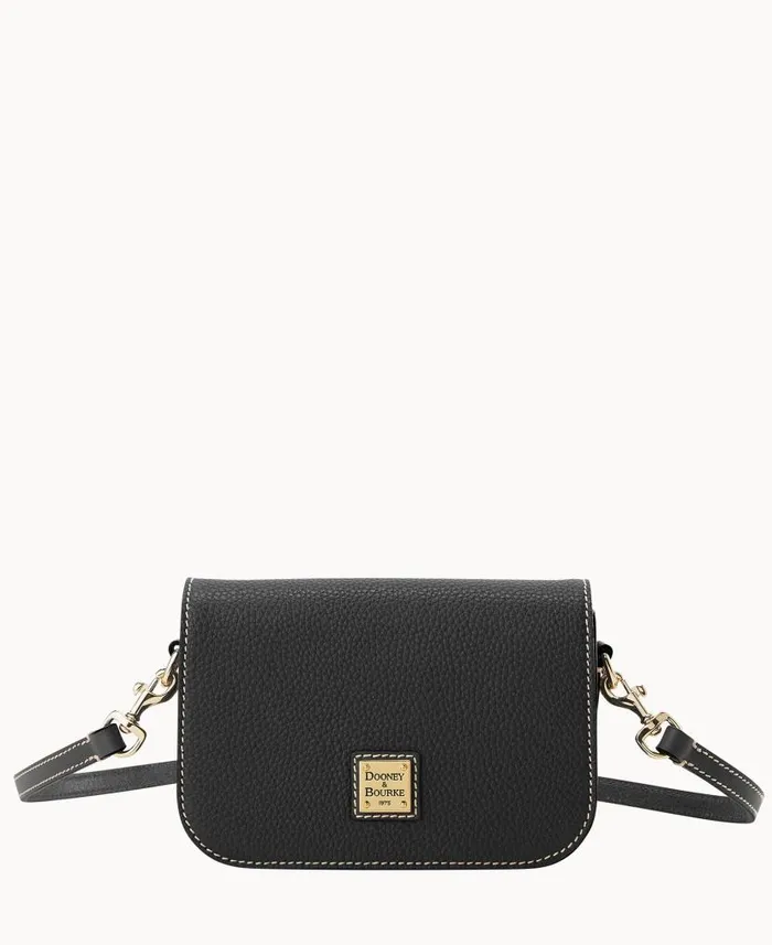 Dooney and Bourke Pebble Grain Kitty Crossbody Black Black WomenMen Crossbodies