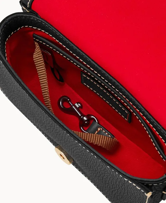 Dooney and Bourke Pebble Grain Kitty Crossbody Black Black WomenMen Crossbodies Dooney and Bourke Pebble Grain Kitty Crossbody Black Black WomenMen Crossbodies