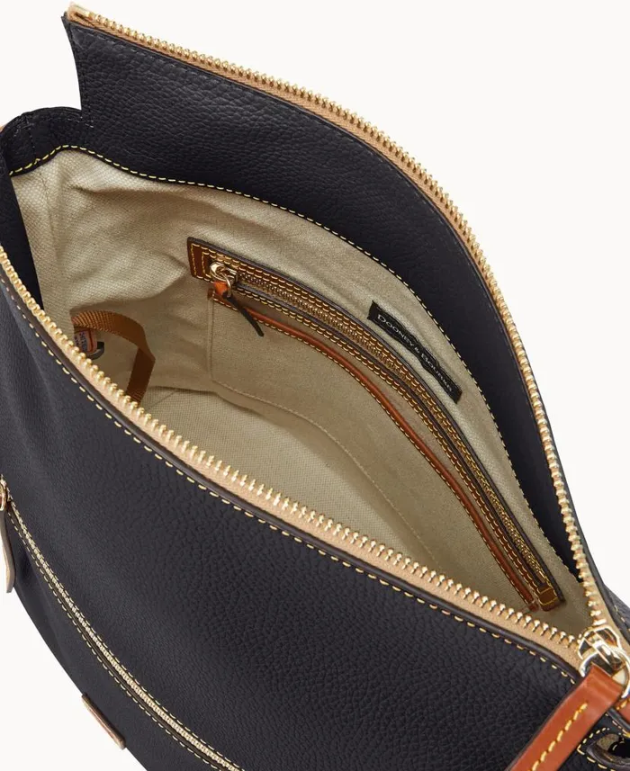 Dooney and Bourke Pebble Grain Large Sac Black WomenMen Shoulder Bags