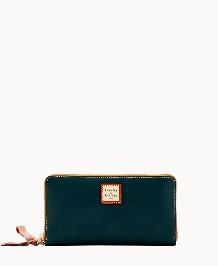 Dooney and Bourke Pebble Grain Large Zip Around Wristlet Black WomenMen Wallets Dooney and Bourke Pebble Grain Large Zip Around Wristlet Black WomenMen Wallets