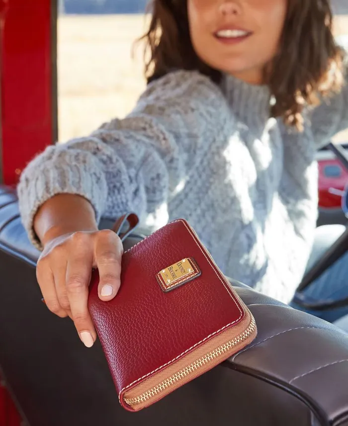 Dooney and Bourke Pebble Grain Large Zip Around Wristlet Black WomenMen Wallets Dooney and Bourke Pebble Grain Large Zip Around Wristlet Black WomenMen Wallets