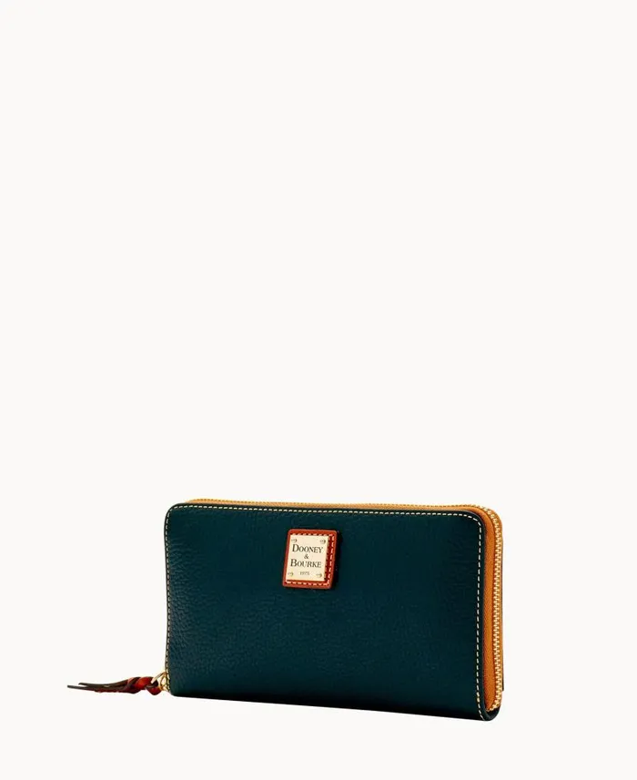 Dooney and Bourke Pebble Grain Large Zip Around Wristlet Black WomenMen Wallets Dooney and Bourke Pebble Grain Large Zip Around Wristlet Black WomenMen Wallets