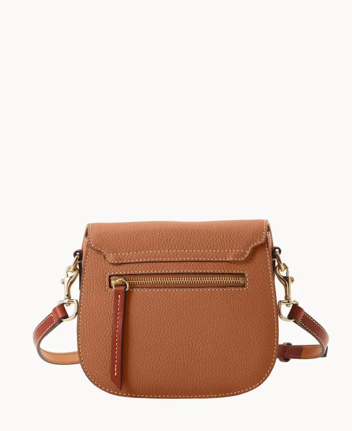 Dooney and Bourke Pebble Grain Saddle Bag Caramel WomenMen Crossbodies