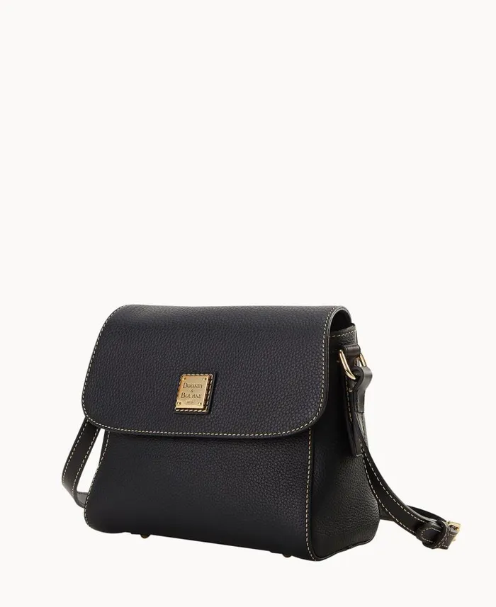 Dooney and Bourke Pebble Grain Small Eliza Crossbody Black Black WomenMen Crossbodies Dooney and Bourke Pebble Grain Small Eliza Crossbody Black Black WomenMen Crossbodies