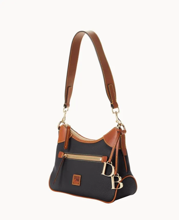 Dooney and Bourke Pebble Grain Small Hobo Black WomenMen Shoulder Bags