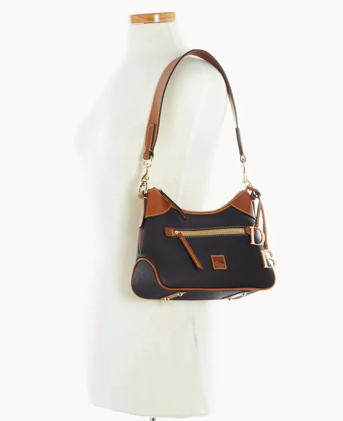 Dooney and Bourke Pebble Grain Small Hobo Black WomenMen Shoulder Bags