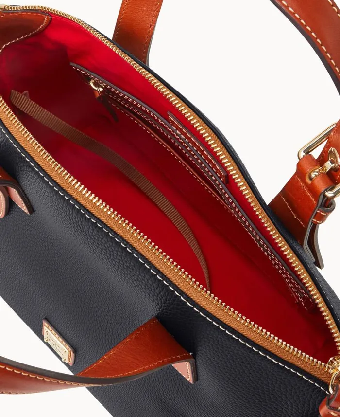 Dooney and Bourke Pebble Grain Trina Satchel Black WomenMen Satchels