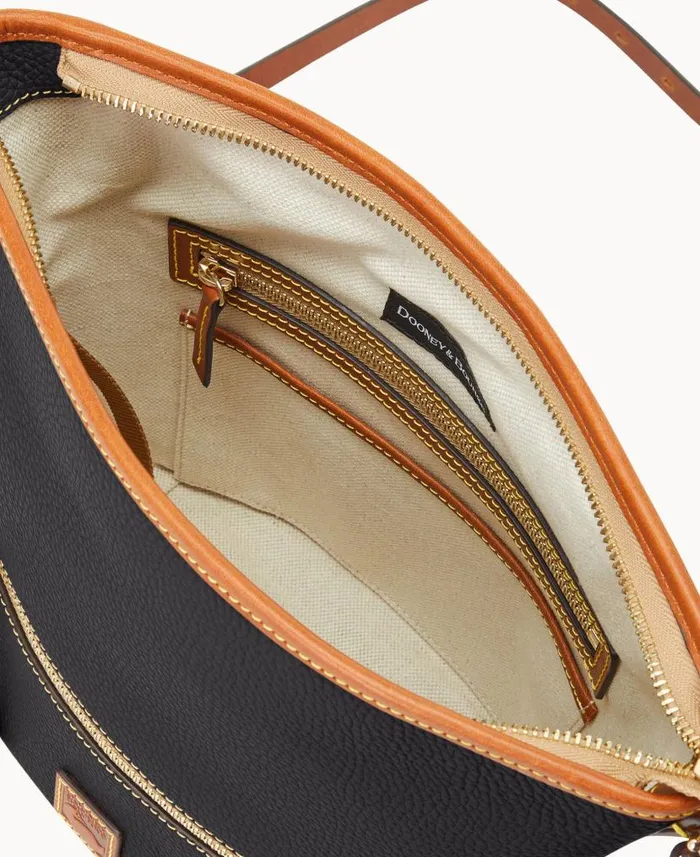 Dooney and Bourke Pebble Grain Zip Sac Black WomenMen Shoulder Bags