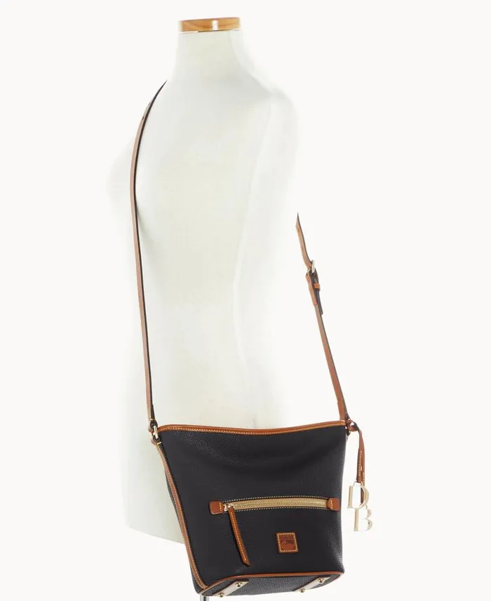Dooney and Bourke Pebble Grain Zip Sac Black WomenMen Shoulder Bags