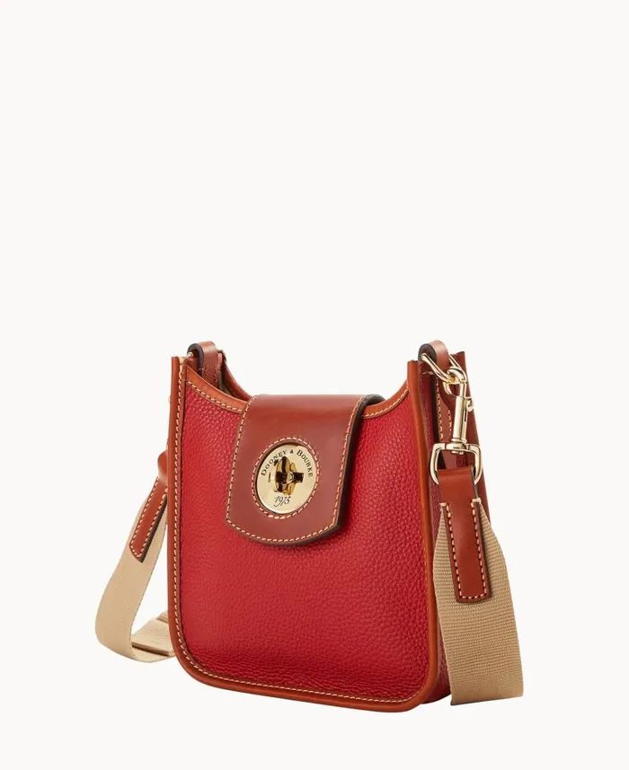 Dooney and Bourke Pebble Turnlock Messenger 20 Red WomenMen Shoulder Bags