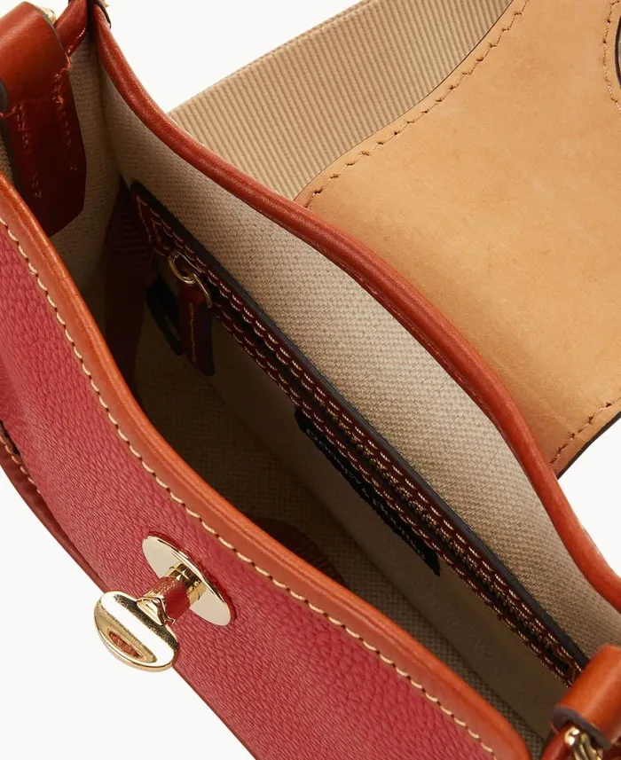 Dooney and Bourke Pebble Turnlock Messenger 20 Red WomenMen Shoulder Bags