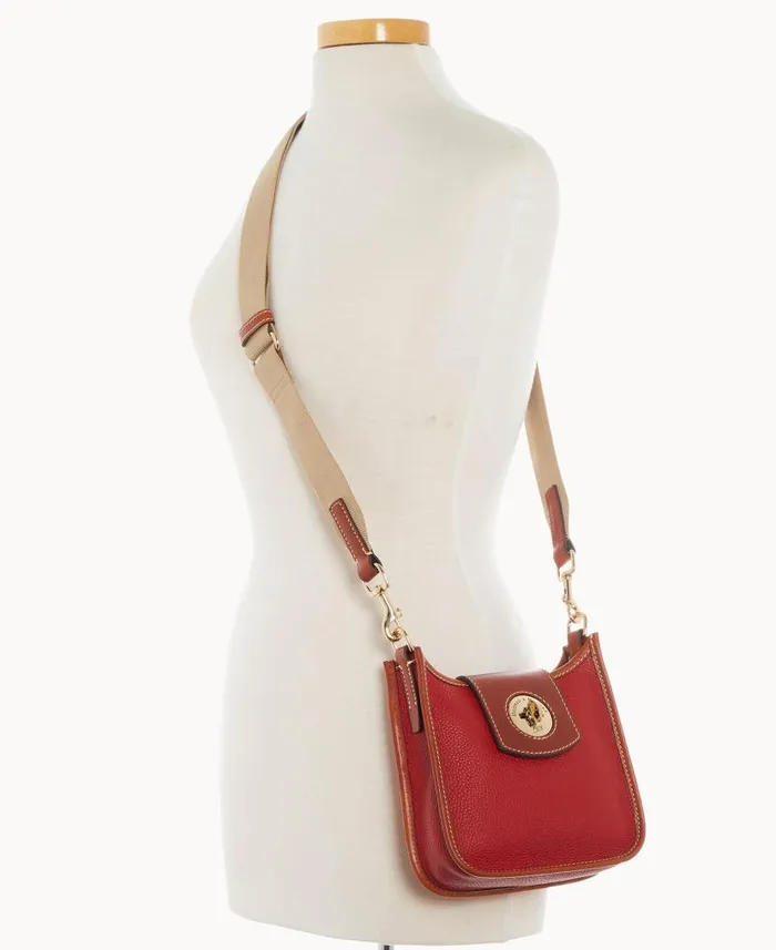 Dooney and Bourke Pebble Turnlock Messenger 20 Red WomenMen Shoulder Bags
